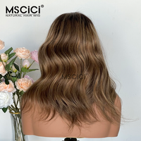 Perruques en cheveux humains bruts européens, Balayage Miel, Ondulation naturelle, Lace Front 13x4, Dentelle HD, Sans colle, Nœuds pré-décolorés, Ligne de cheveux naturelle