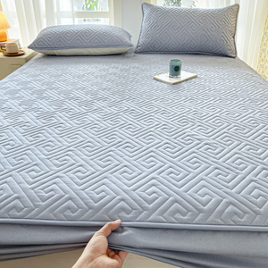 Protège-matelas en microfibre brossée 100 % polyester imperméable, doux et respirant, drap-<span class=keywords><strong>housse</strong></span> uni – Vente en gros - Product Image 4
