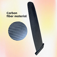 Ailerons de planche de surf Carbon Fins Ultralight G10 Powerbox Single Deep Tuttle, haute résistance, pour windsurf, longboard, sports nautiques, surf