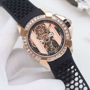 Reloj de Diamantes de Lujo para Hombre, Correa de Acero Dorado, Visualización de Calendario, Esfera de 41 mm, Accesorio de Negocios de Alta Calidad, Hecho en China - Product Image 2