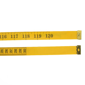 เทปวัดแบบนุ่ม PVC 3 ม. กว้าง 19 มม. แบบเมตริก สีเหลือง ตัวอักษรสีดำ สำหรับช่างตัดเสื้อและผู้ผลิตเสื้อผ้า - Product Image 1