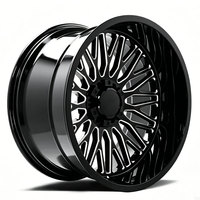 Jantes forgées doubles pour camionnettes 16-22 pouces, chromées polies, jantes en alliage 4x4 tout-terrain pour pick-up, jantes concaves en billette à motif tourbillon