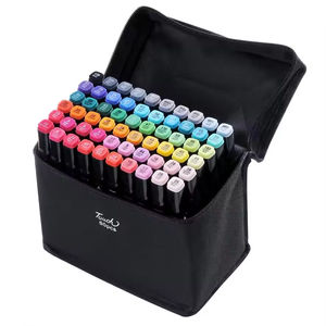 कला मार्कर सेट 24/48/60/80/120/168 रंग शराब आधारित दोहरी-टिप अनुकूलन योग्य पैकेजिंग पेंटिंग आपूर्ति - Product Image 3