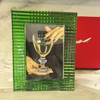 Cadre photo en cristal personnalisé avec un style contemporain pour une présentation verticale et horizontale, décoration de table, objet de décoration intérieure