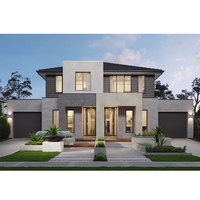 Kit de maison préfabriquée modulaire standard australien, murs extérieurs, villas modernes de luxe