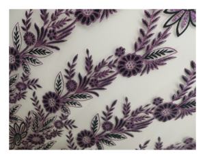 100% polyester sucre métallique avec <span class=keywords><strong>flocage</strong></span> robe de mariée tissus mode pour fête maille tissu avec impression brillante créative - Product Image 3