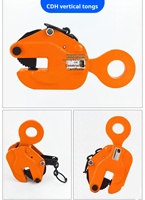Pince de levage réglable pour plaque de nivellement, capacité 1-10 tonnes, pince de type C robuste en acier allié à faible teneur en carbone, peinte