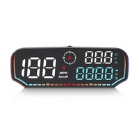 Affichage tête haute GPS G14, vitesse, boussole, temps de trajet, kilométrage, altitude, alarme de vitesse à 3 niveaux, alimentation USB pour toutes les voitures HUD
