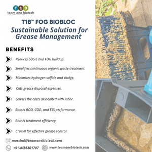 Bloc bio en plastique pour l'entretien des graissières de cuisine d'hôtel - Product Image 1