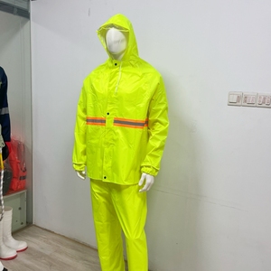 Cor amarela brilhante Fábrica Segurança Reflective Raincoat motocicletas piloto chuva desgaste roupas para motocicleta elétrica