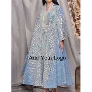 Abito ampio a manica lunga <span class=keywords><strong>2022</strong></span> <span class=keywords><strong>primavera</strong></span>/<span class=keywords><strong>estate</strong></span> nuovo da donna stampato oro traspirante - Product Image 2