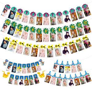 Decoración para Fiesta de Primer Cumpleaños Infantil, Abeja, Dinosaurio, Animales, Sirena, Tiburón, Banner de Papel para Fotos, Álbum de Crecimiento para Baby Shower - Product Image 2