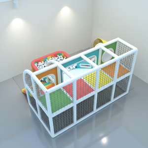 Venta caliente Parque infantil Crochet Kids Indoor Playground Equipment Rainbow <span class=keywords><strong>Net</strong></span> con Soft Playground Ball Pit - Product Image 2