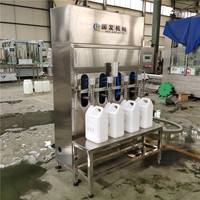Ligne de production d'eau pure semi-automatique de 20 litres (5 gallons) avec seau, machine de remplissage d'eau de 20 litres (5 gallons)