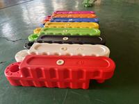 Barrière en PE vierge écologique remplie d'eau, 100 % non toxique, recyclable, en polyéthylène haute densité. Protection de niveau B, faible vitesse
