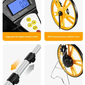 Độ chính xác cao hiển thị kỹ thuật số bằng tay đẩy Khoảng cách đo bánh xe con lăn thước đo thời gian nhỏ giám sát thiết bị theo dõi - Product Image 2