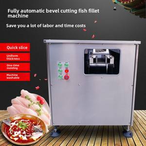 Cortadora de Pescado Totalmente Automática para <span class=keywords><strong>Sardinas</strong></span>, Tilapia y Salmón, Corte Oblicuo de Carne en Rodajas Pequeñas, Máquina Procesadora de Filetes de Pescado Mini - Product Image 3