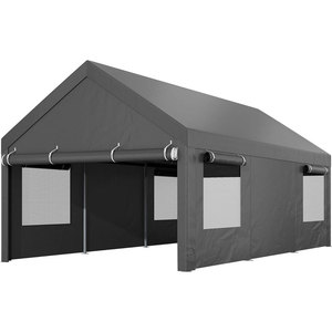 Tùy chỉnh Kích thước 31 \ "kim loại nhà để xe carport H chùm khung thép xe lưu trữ phòng 40 \" x 20 \ "không tráng carports nhà để xe tán - Product Image 1