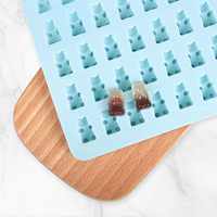 Moule en silicone sans BPA personnalisé à 50 cavités, forme mini-ours, pour bonbons gélifiés, chocolat et confiseries