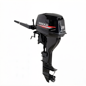 Moteurs hors-bord gonflables marins Hangkai à <span class=keywords><strong>prix</strong></span> compétitifs à vendre, moteur hors-bord à <span class=keywords><strong>essence</strong></span> 4 <span class=keywords><strong>temps</strong></span> à arbre court et long de 20 CV - Product Image 2