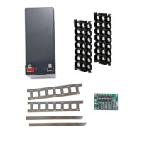 Boîtier de batterie lithium vide 12V 7Ah DIY avec support nickel et BMS équilibré 3S 40A