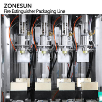 ZONESUN ZS-FE1 – extincteur automatique à quatre têtes, Machine de remplissage, de capsulage et d'étiquetage de poudre sèche