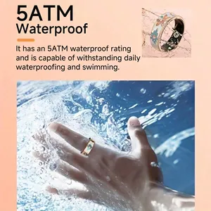 Anillo Inteligente R18, Resistente al Agua 5 ATM, Llamadas Inalámbricas, Monitoreo de Frecuencia Cardíaca/Sueño/Oxígeno en Sangre, para Android/iOS, Regalo para Hombres y Mujeres - Product Image 4