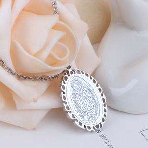 Collier Pendentif Bouclier de Fitness en Acier Inoxydable 316L pour Femme et Homme, Bijou Religieux Tendance pour Couple, Style Européen - Product Image 6