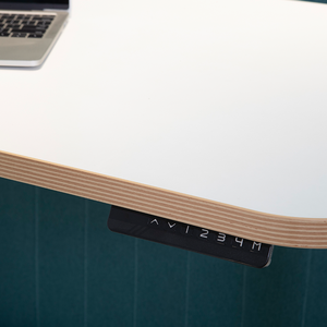 Table de travail personnalisée moderne à hauteur réglable en bois assis debout poste de travail électrique bureau - Product Image 6