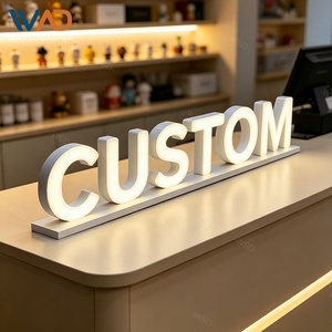 Letrero LED Personalizado para Tienda, Letrero 3D Iluminado <span class=keywords><strong>con</strong></span> Letras de Canal Estándar, Letrero Comercial para Tienda o Negocio - Product Image 5