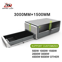 Dowell Factory Raycus 3000X1500 10000w 15000w 3000w 6000w 12000w IPG 3015 Machine de découpe laser à fibre pour aluminium acier métal