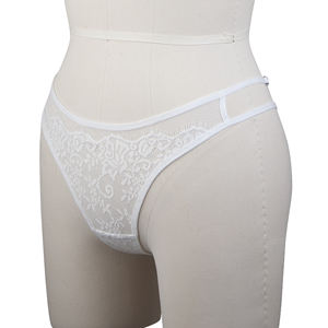 Reggiseno in pizzo Set perizoma bianco e nero reggiseno trasparente Lingerie Set su misura <span class=keywords><strong>Bralette</strong></span> - Product Image 6