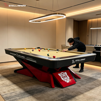 Système de nivellement de table de billard américain taille tournoi Stellarway avec plateau en ardoise, coussin silencieux et peinture imperméable à trois couches