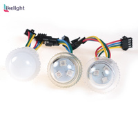 Lumière LED RGB à cabochon de 26 mm, étanche IP67, 3 LED SMD5050 UCS1903 WS2811 pour l'éclairage des parcs d'attractions et des fêtes foraines (OEM OMD)