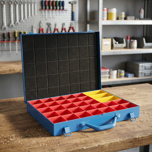 Valise à outils Fervi Valigetta Portaminuteria 0423/2, durable, 388x295x45mm, 2.5kg, pour un rangement et un transport pratiques - Product Image 2