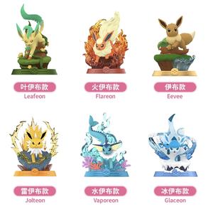 100% оригинальный японский аниме мультфильм 9 шт./коробка Poke Mon приключенческий Бар серии Eevee Слепая Коробка коллекционная игрушка аниме - Product Image 5