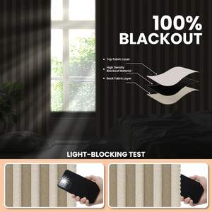 Tenda Divisoria a Fisarmonica Moderna in Lino <span class=keywords><strong>con</strong></span> Logo Personalizzato, Dimensioni su Misura, <span class=keywords><strong>con</strong></span> Binario a Soffitto e Funzione Oscurante - Product Image 2