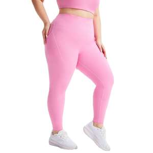 Pantalons de yoga pour femmes, taille plus, effet <span class=keywords><strong>ventre</strong></span> <span class=keywords><strong>plat</strong></span> et lifting des fesses, leggings à haute élasticité, respirants, séchage rapide - Product Image 5