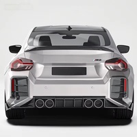Kit carrosserie en fibre de carbone préimprégnée pour BMW M2 G87 2023, diffuseur de pare-chocs arrière, spoiler de coffre