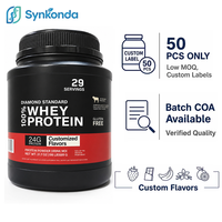 Protéine de lactosérum en poudre personnalisée pour la nutrition sportive, suppléments pour la salle de sport, 24g d'isolat de protéine de lactosérum, prise de masse musculaire, approvisionnement en vrac