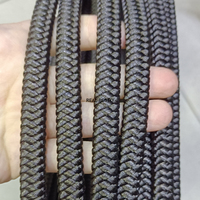 Yeni tasarım yaklaşık: 11.8*5.8mm koyu kahverengi geniş düz örgü naylon halat takı bilezik bilezik DIY bulgular için kordonlar toptan
