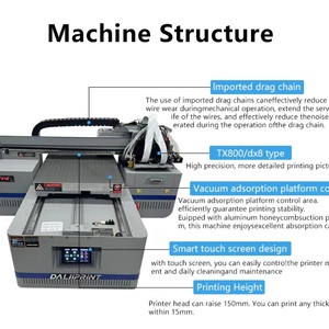 Nouvelle imprimante UV à plat TX800/XP600 pour la publicité de logos ou d'étiquettes en cristal – Machine pour entreprises - Product Image 5