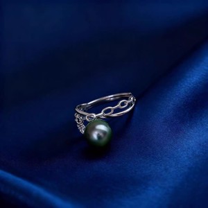 10746 DIY <b>Silver</b> Jewelry S925 <b>Silver</b> Ring with Empty Support Trendy Inlay 18k Plating 3-4mm <b>Beads</b> Accessory - Product Image 3