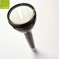 Lampes de poche rechargeables USB 1200mAh Torches Lampes de poche LED extérieures Lampe torche avec feu arrière