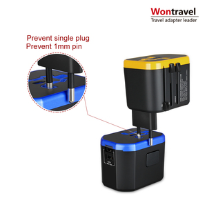 Cadeau de voyage portable 2 ports usb 2.4a sortie gadgets utiles adaptateur de voyage dans le monde entier - Product Image 5