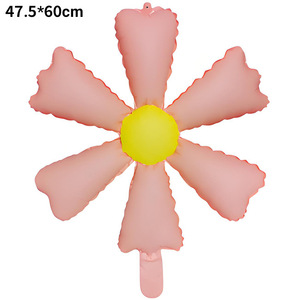 Nouveaux Ballons Blancs Petites Marguerites, Accessoires <span class=keywords><strong>Photo</strong></span>, Décorations d'Anniversaire Style Ins, Ballons Souriants Tournesol pour la Journée des Enfants - Product Image 6