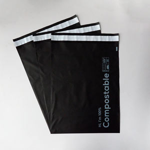 Custom logo Black Ecommerce Clothing Packaging Mailing <b>Bags</b> Eco-friendly Biodegradable Shipping Envelope <b>Plastic</b> Package <b>Bags</b> - Product Image 5