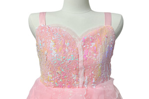 Película tema bruja mágica Cosplay Glinda vestido rosa vestido de novia vestido de noche - Product Image 4