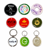 Porte-clés NFC en époxy personnalisé, étanche, mini porte-clés RFID, étiquette sans contact 13,56 MHz pour le contrôle d'accès