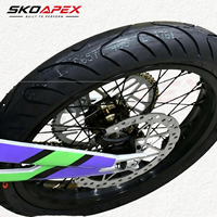 Nuevo Diseño Lbx surron Juego de Ruedas Supermoto de 17 Pulgadas en Negro Cromado para Sur-Ron Light Bee X Talaria, Piezas de Montaje Directo